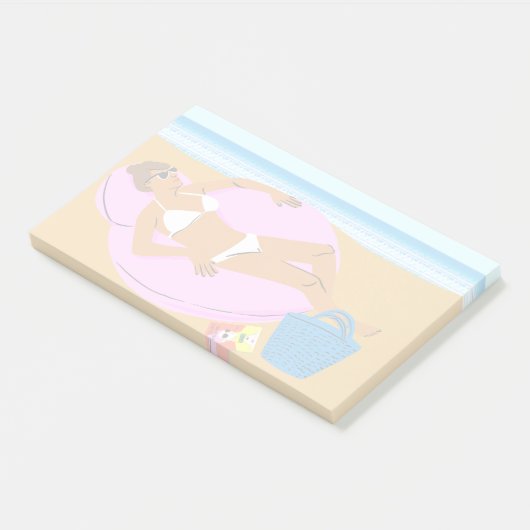 Beachy Keen - Pink Post-it Klebezettel (angewinkelt)