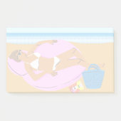 Beachy Keen - Pink Post-it Klebezettel (Vorderseite)