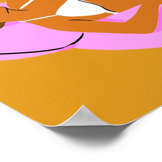 Beachy Keen - Pink Poster (Ecke)