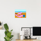 Beachy Keen - Pink Poster (Heimbüro)