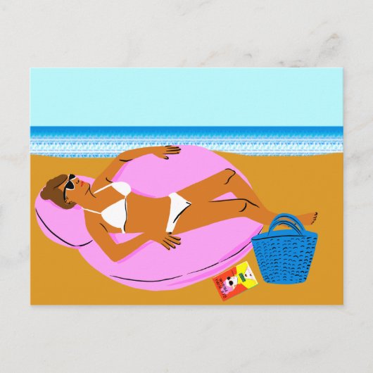 Beachy Keen - Pink Postkarte (Vorderseite)