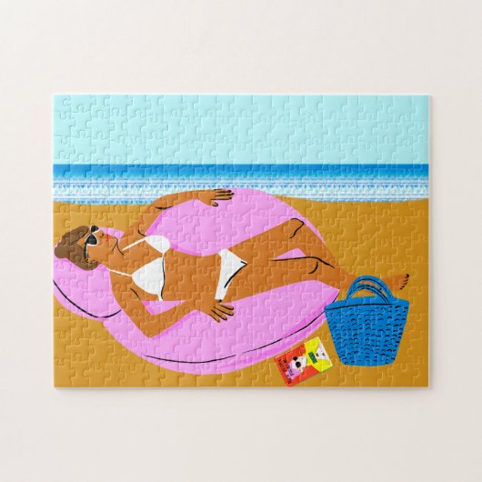 Beachy Keen - Pink Puzzle (Horizontal)