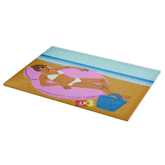 Beachy Keen - Pink Schneidebrett (Ecke)