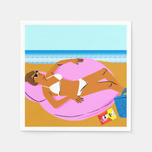 Beachy Keen - Pink Serviette