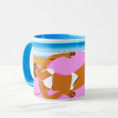 Beachy Keen - Pink Tasse (Vorderseite Links)