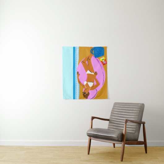 Beachy Keen - Pink Wandteppich (Beispiel)