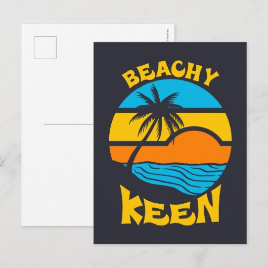 Beachy Keen Postkarte (Vorne/Hinten)