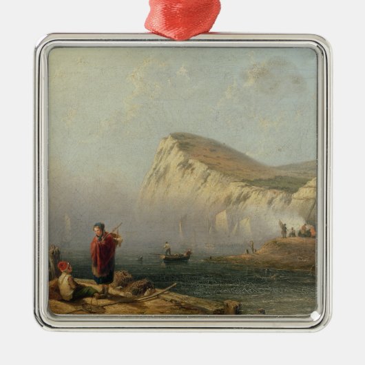 Beachy Kopf, 1850 (Öl auf Leinwand) Ornament Aus Metall (Vorne)