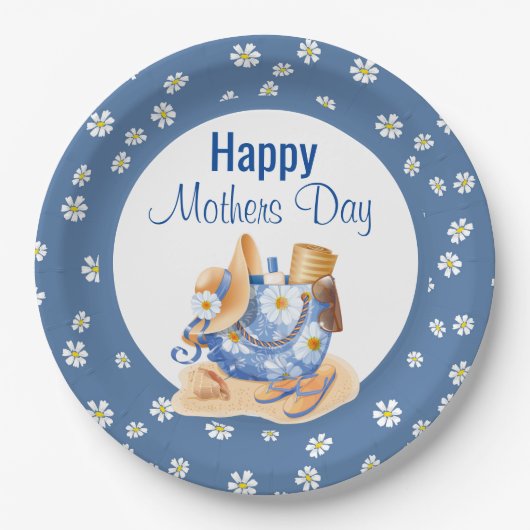 Beachy Mthers Day Pappteller (Vorderseite)