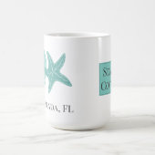 Beachy Muscheln Airbnb Ferienvermietung Kaffeetasse (Mittel)