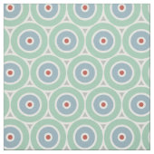 Beachy Nautical Circles in Red, Aqua, Grau Stoff (Muster)