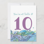 Beachy Ocean Bar Bat Mitzvah Einladungskarte Einladung (Vorderseite)