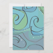 Beachy Ocean Bar Bat Mitzvah Einladungskarte Einladung (Rückseite)