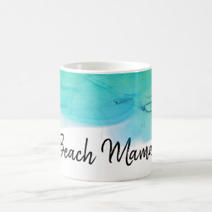 *~* Beachy Ozeanabstrakte Watercolor-Mutter Kaffeetasse
