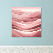 Beachy Pink AI art Leinwanddruck (Insitu (Holzboden))