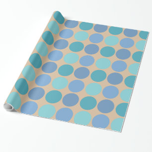 Beachy Polka Dots Geschenkpapier