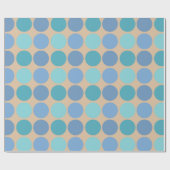 Beachy Polka Dots Geschenkpapier (Flach)
