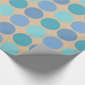 Beachy Polka Dots Geschenkpapier (Ecke)
