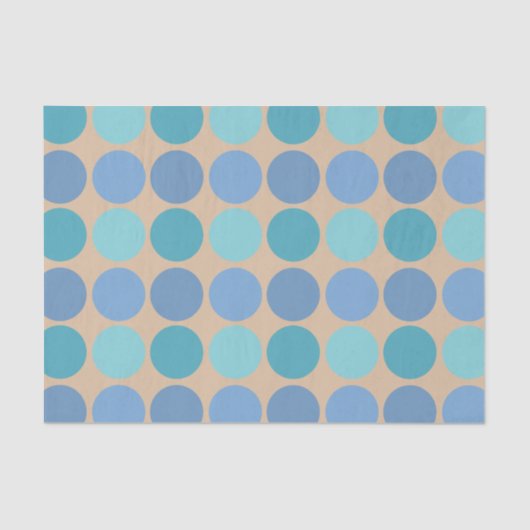 Beachy Polka Dots Seidenpapier (Vorderseite)