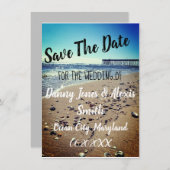 Beachy Save the Date (Vorne/Hinten)