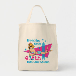 Beachy scharfer 40. Geburtstag Tragetasche