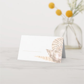 Beachy Sea Shell Design Place Card Platzkarte