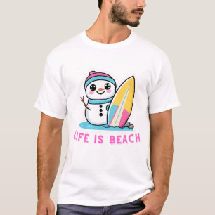 Beachy Snowman Vibes T-Shirt