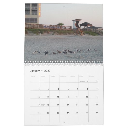 Beachy Szenen Kalender (Jan 2027)