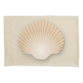 Beachy TAN ausgebogter Seashell Kissenbezug