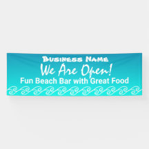 Beachy Theme - Banner zum erneuten Öffnen Amerikas