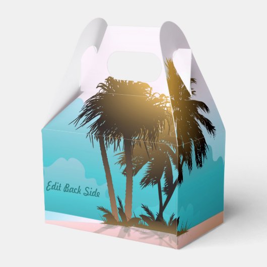 Beachy Themed Geschenkschachtel (Rückseite)