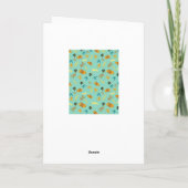 Beachy Themed Happy Birthday Card Karte (Rückseite)