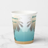 Beachy Themed Wedding Pappbecher (Rechts)