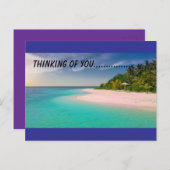 beachy thinking of you  postkarte (Vorne/Hinten)