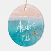 Beachy Travel Foto Ornament (Links)