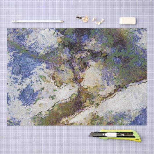 Beachy Vibe 1 Wrapping Paper Seidenpapier (Handwerk)