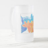 Beachy Waves Angels Mattglas Bierglas (Vorderseite Links)