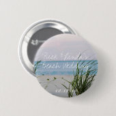 Beachy Wedding Button (Vorne & Hinten)