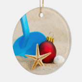 Beachy Weihnachten Keramikornament (Links)