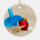 Beachy Weihnachten Keramikornament (Hinten)