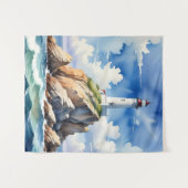 Beacon Above the Tides Wandteppich (Vorderseite (Horizontal))