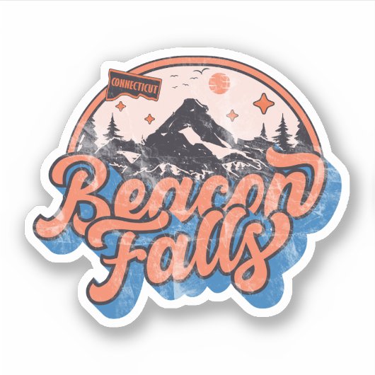 Beacon Falls, Connecticut Aufkleber (Vorderseite)
