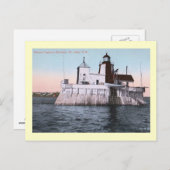Beacon Light House St. John, New Brunswick, Kanada Postkarte (Vorne/Hinten)