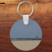 Beacon Light von Lake Michigan Schlüsselanhänger (Vorderseite)