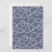 Beacon | Nautic Zeremonie Probe Dinner Einladung (Rückseite)