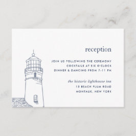 Beacon | Nautical Lighthouse Empfang Card Begleitkarte
