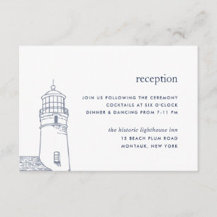 Beacon   Nautical Lighthouse Empfang Card Begleitkarte