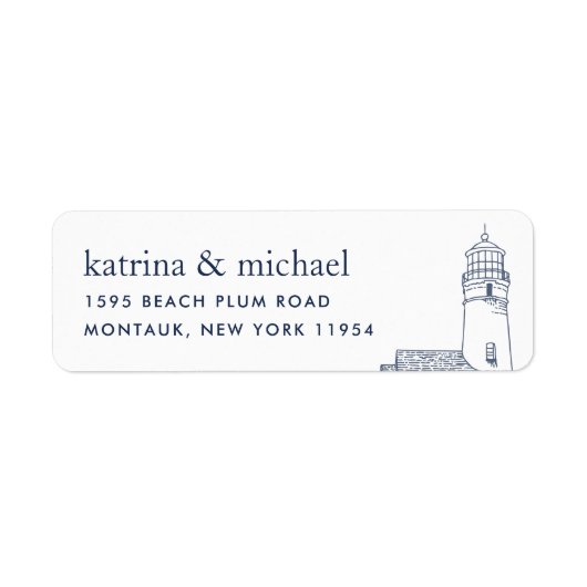 Beacon | Nautical Lighthouse Rücksendeadresse (Vorne)