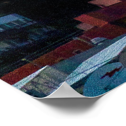  Beacon Over the Bay Poster (Ecke)