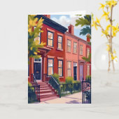 Beacon Street Boston Massachusetts Karte (Gelbe Blume)